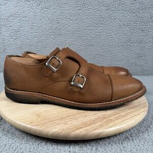 Allen Edmonds The Newberg Mens 13 D Brown Leather Double Monk Strap Shoes 2779